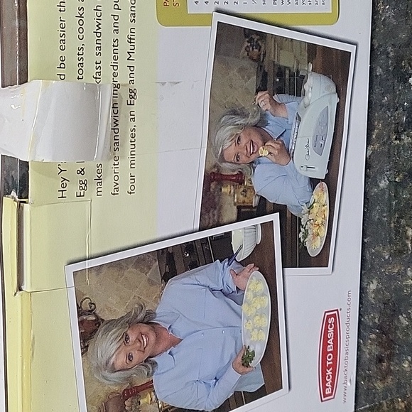 NIB Paula Deen Egg & Muffin Toaster Back to Basics - Picture 4 of 6